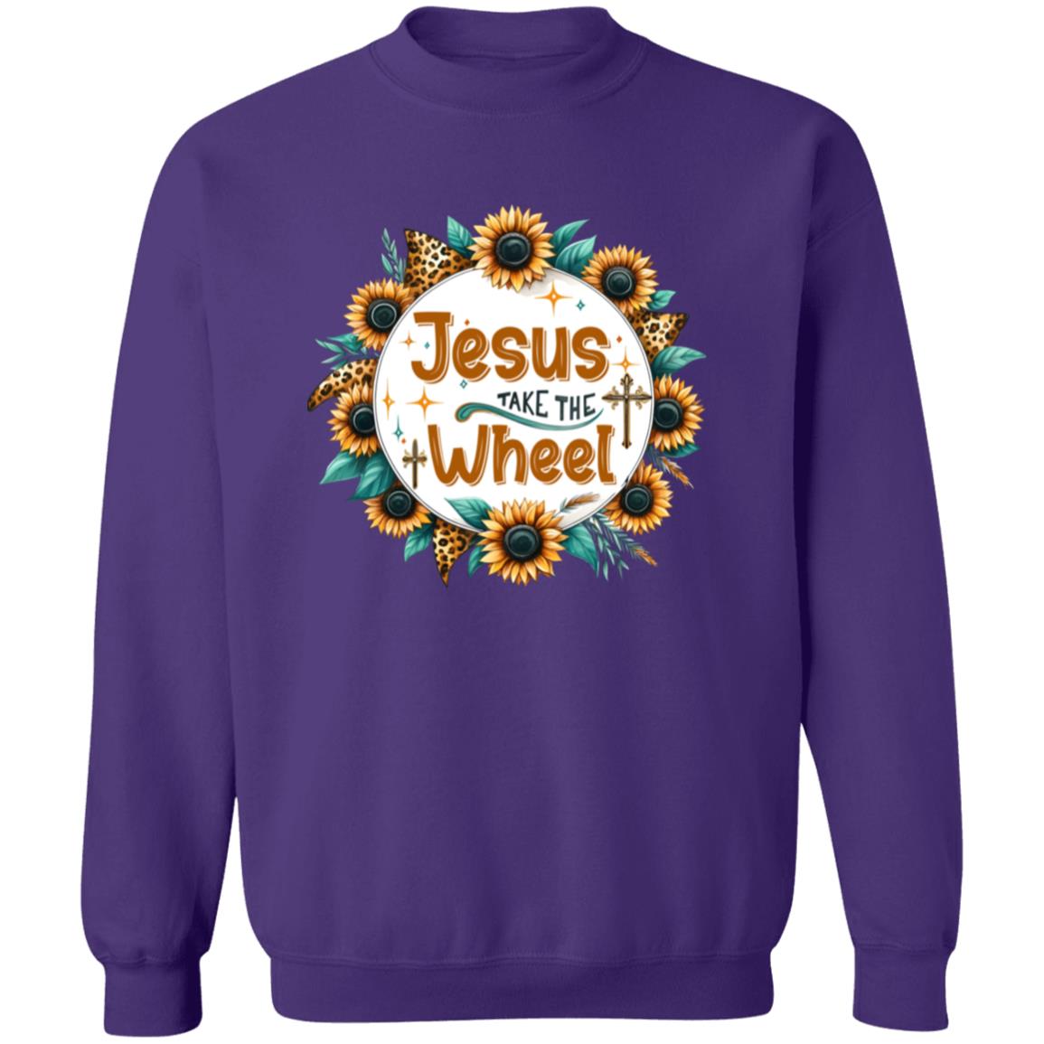Jesus Take The Wheel Sunflowers Sweatshirt