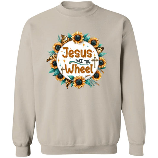 Jesus Take The Wheel Sunflowers Sweatshirt