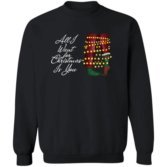 All I Want for Christmas is You Couple Legs 2 Sweatshirt