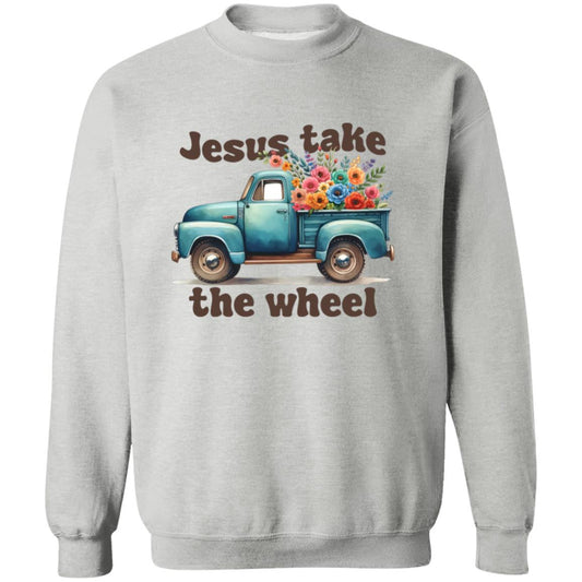 Jesus Take The Wheel Truck Sweatshirt