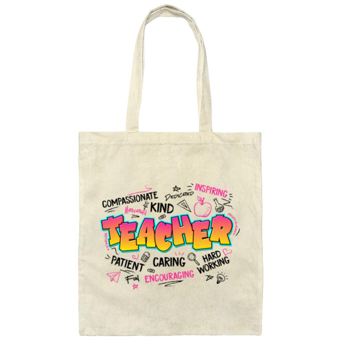 Teacher Graffiti Tote Bag