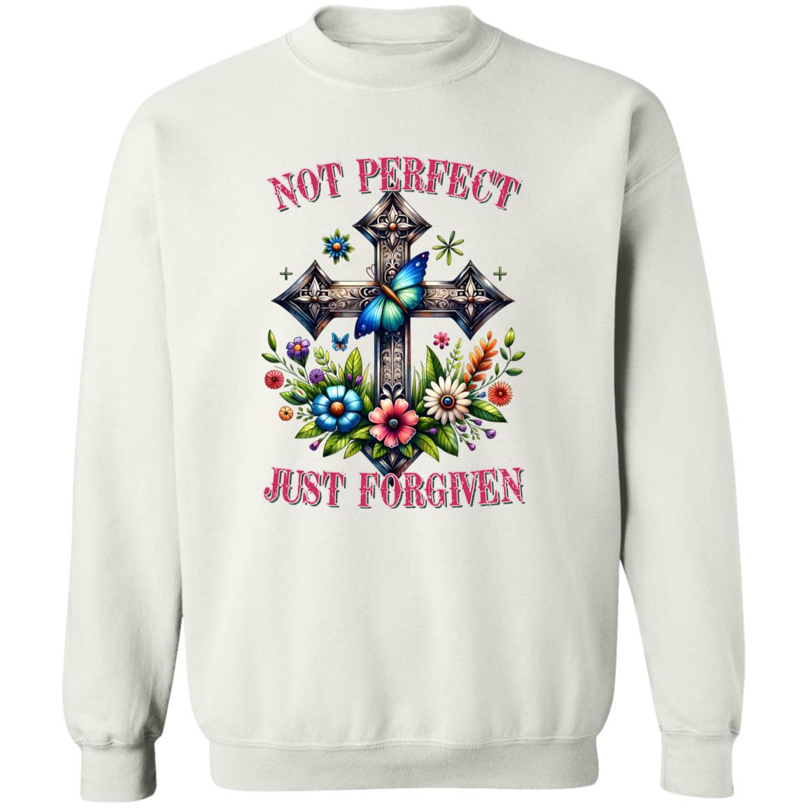 Not Perfect Just Forgiven Cross Sweatshirt