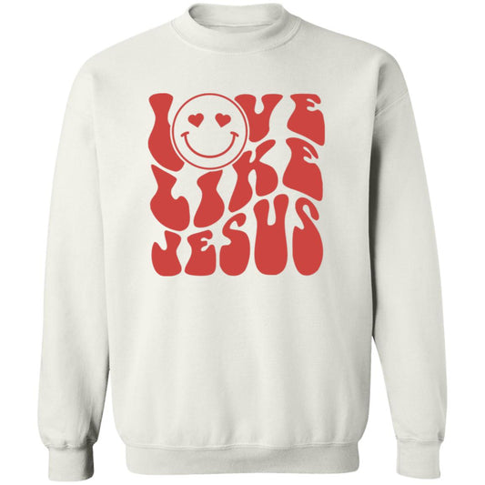 Love Like Jesus Smily Face Sweatshirt