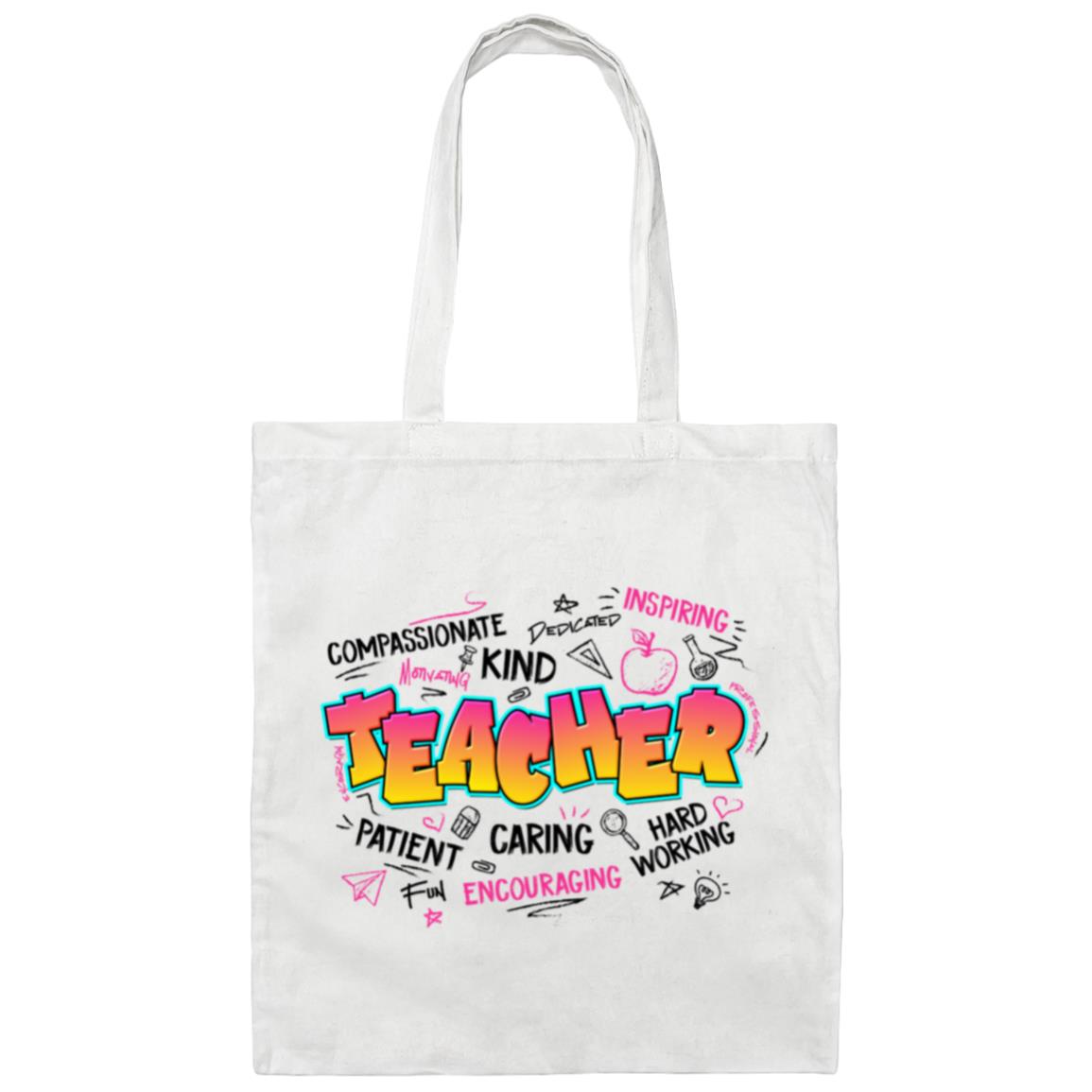 Teacher Graffiti Tote Bag