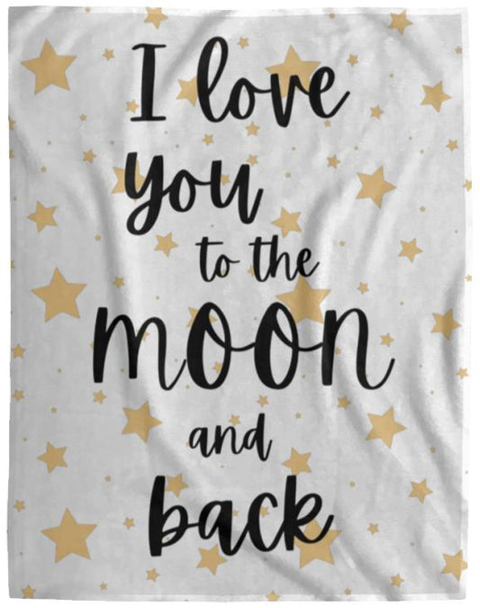 I love You to the Moon | Cozy Plush Fleece Blanket - 60x80