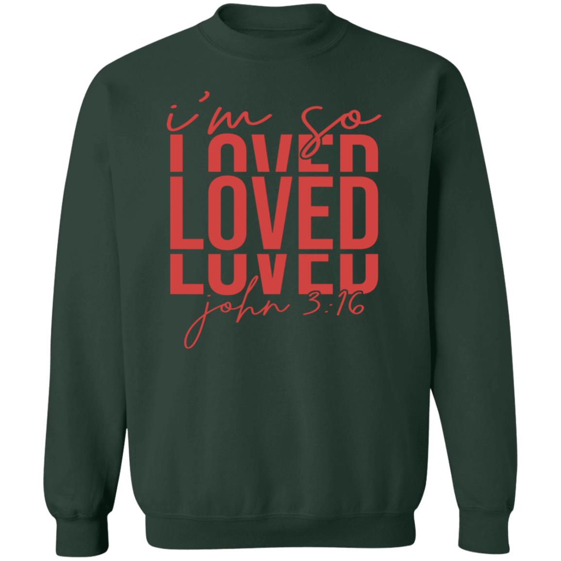 I'm Loved John 3:16 Sweatshirt