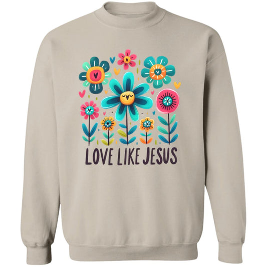 Love Like Jesus Flowers Sweatshirt