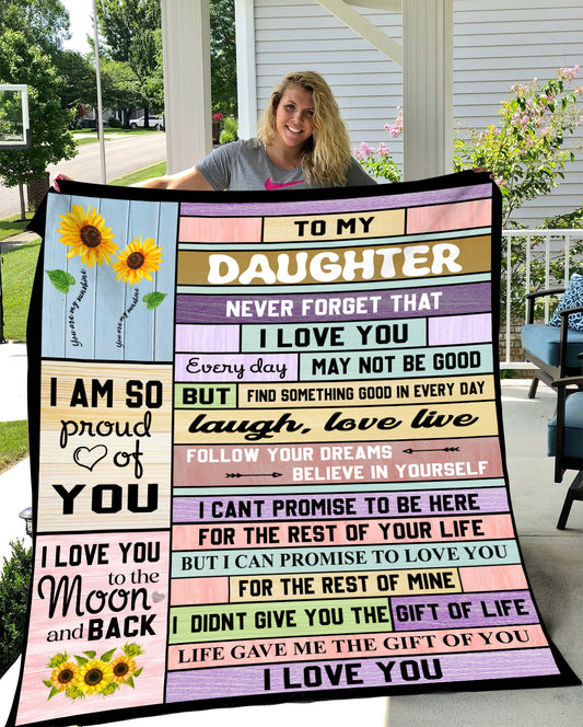 To My Daughter | Never Forget Blanket