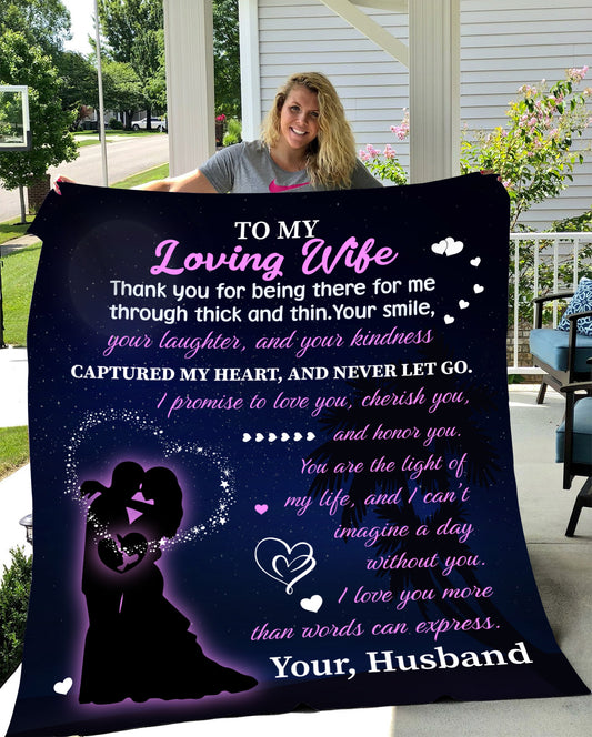 To My Loving WIfe Blanket