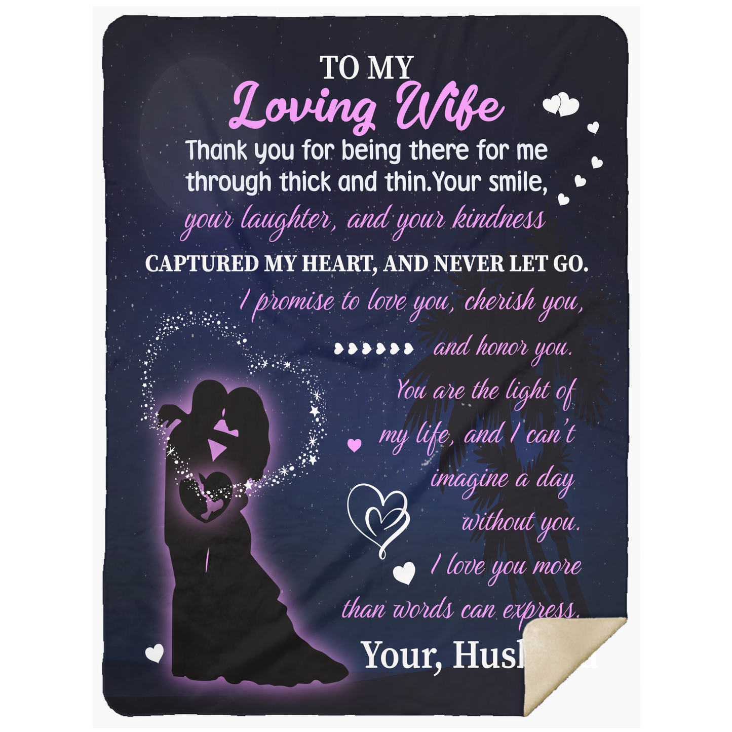 To My Loving WIfe Blanket