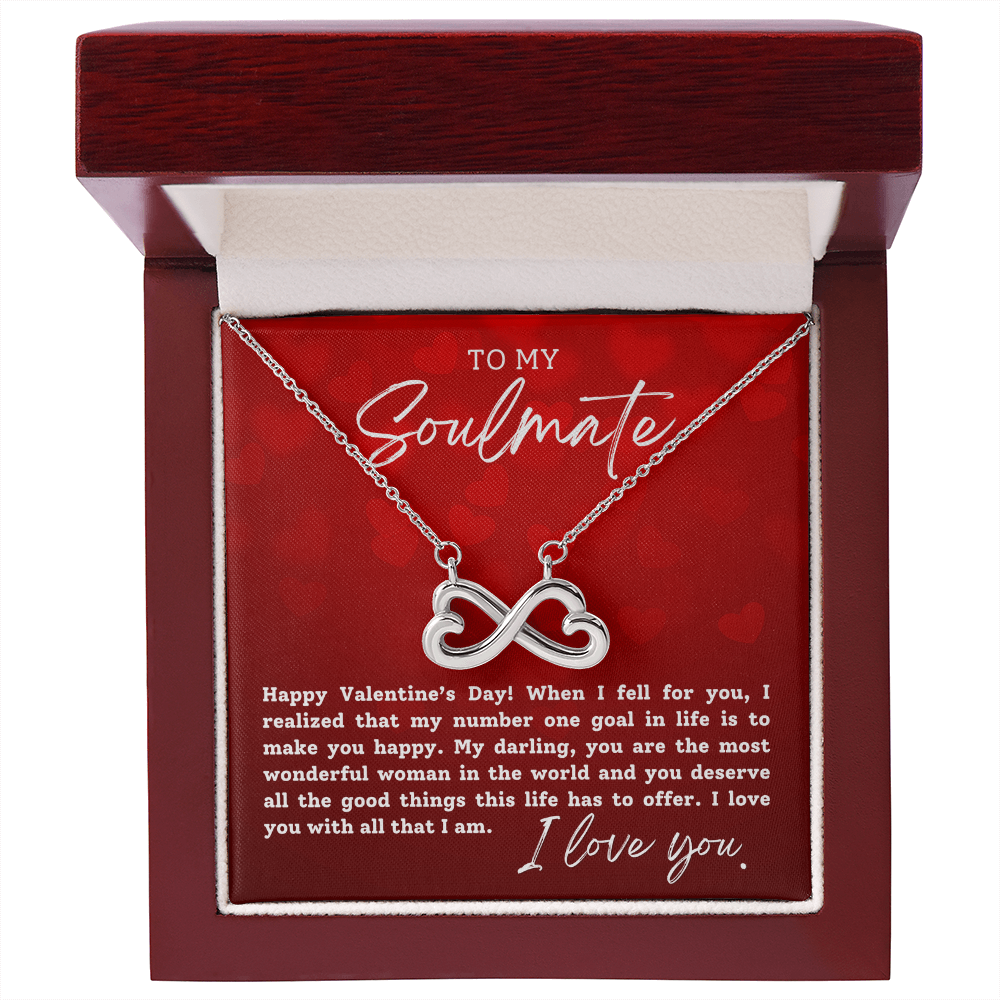 To My Soulmate With Hearts : Endless Love Necklace