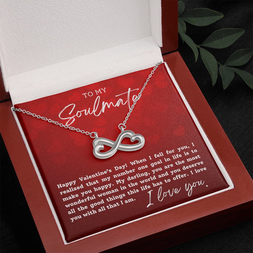 To My Soulmate With Hearts : Endless Love Necklace