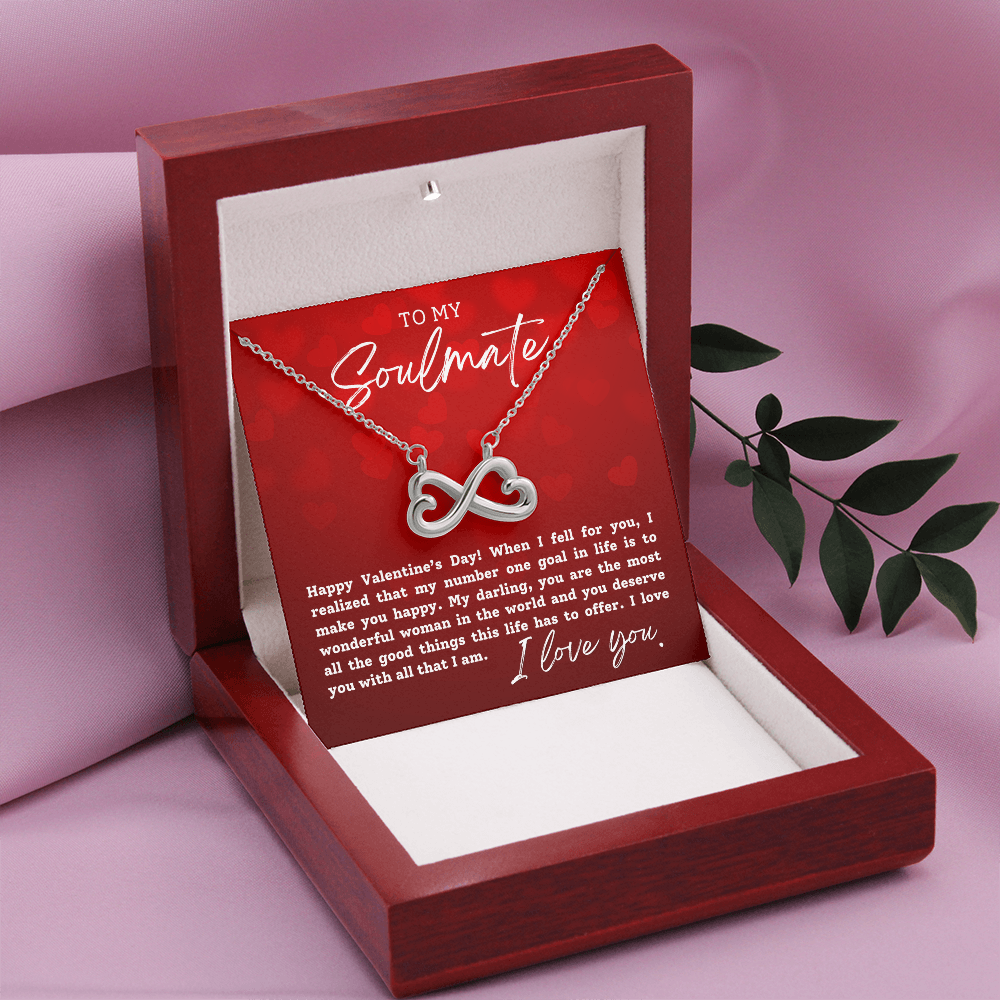 To My Soulmate With Hearts : Endless Love Necklace