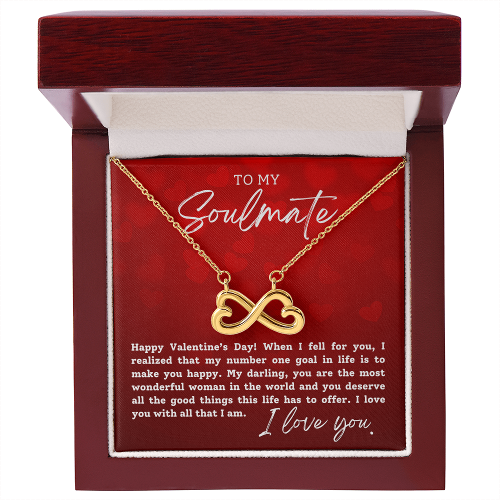 To My Soulmate With Hearts : Endless Love Necklace