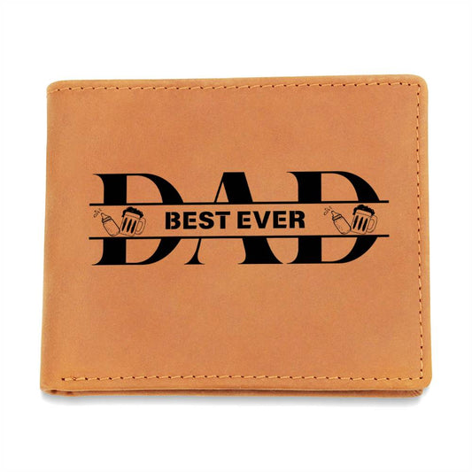 Dad | Best Ever | #1 Baby | Leather Wallet