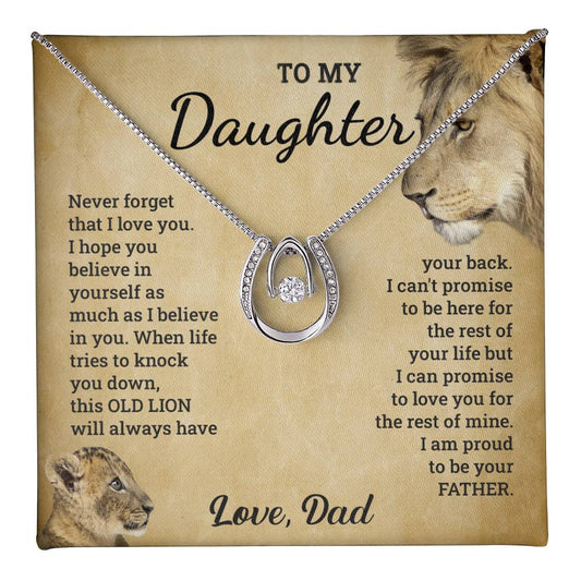 Daughter - Never Forget - Lucky In Love Necklace