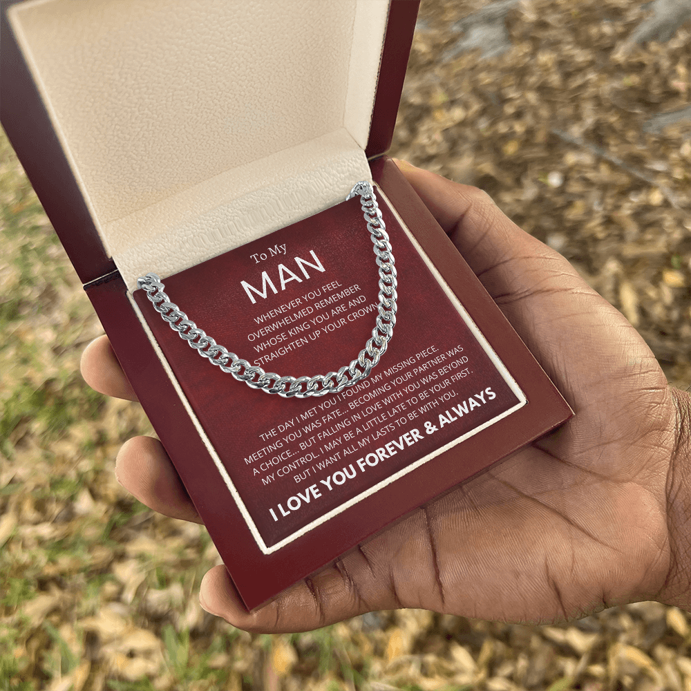 To My MAN : Missing Piece : Cuban Link Chain