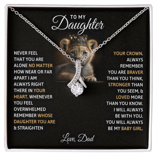 To My Daughter | Never Feel | Alluring Beauty Necklace