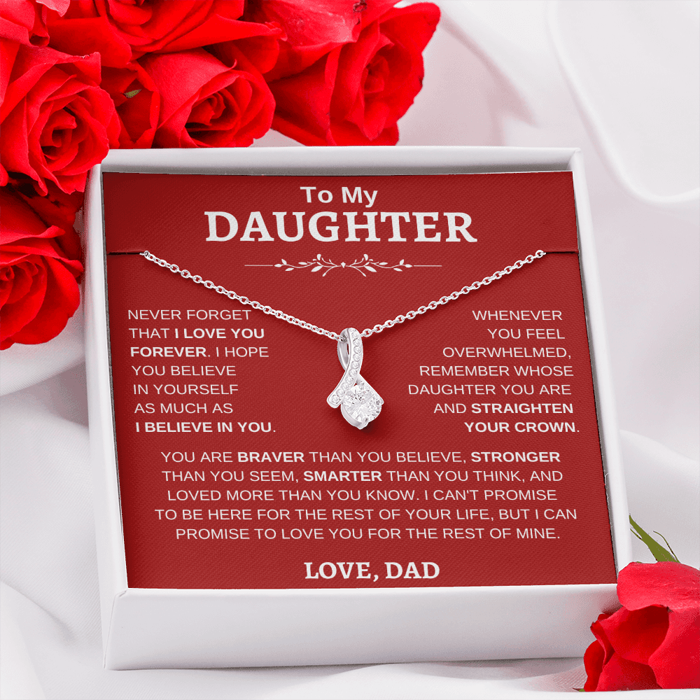 To My Daughter , Love Dad RW : Alluring Beauty Necklace