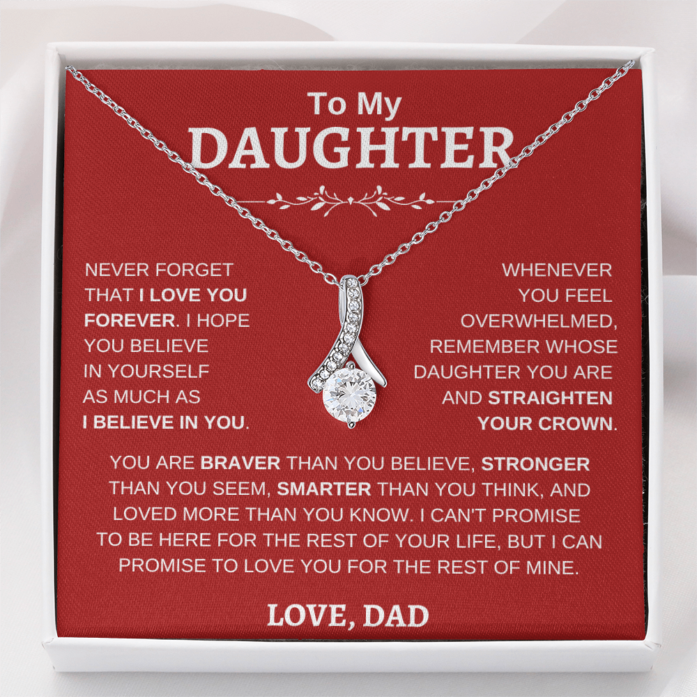 To My Daughter , Love Dad RW : Alluring Beauty Necklace