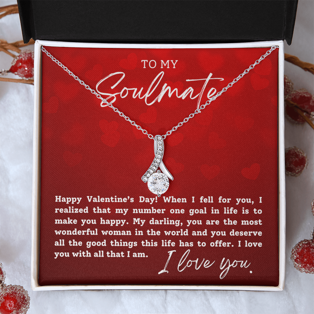 To My Soulmate With Hearts : Alluring Beauty Necklace