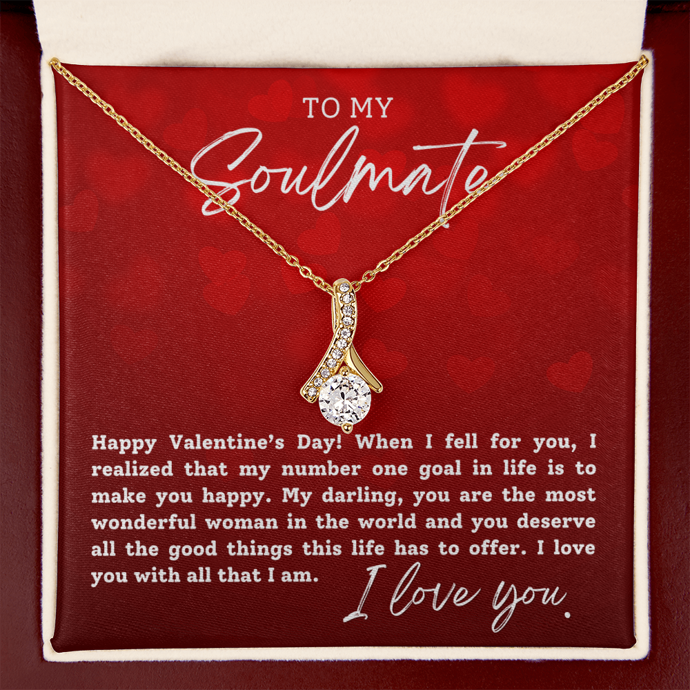 To My Soulmate With Hearts : Alluring Beauty Necklace