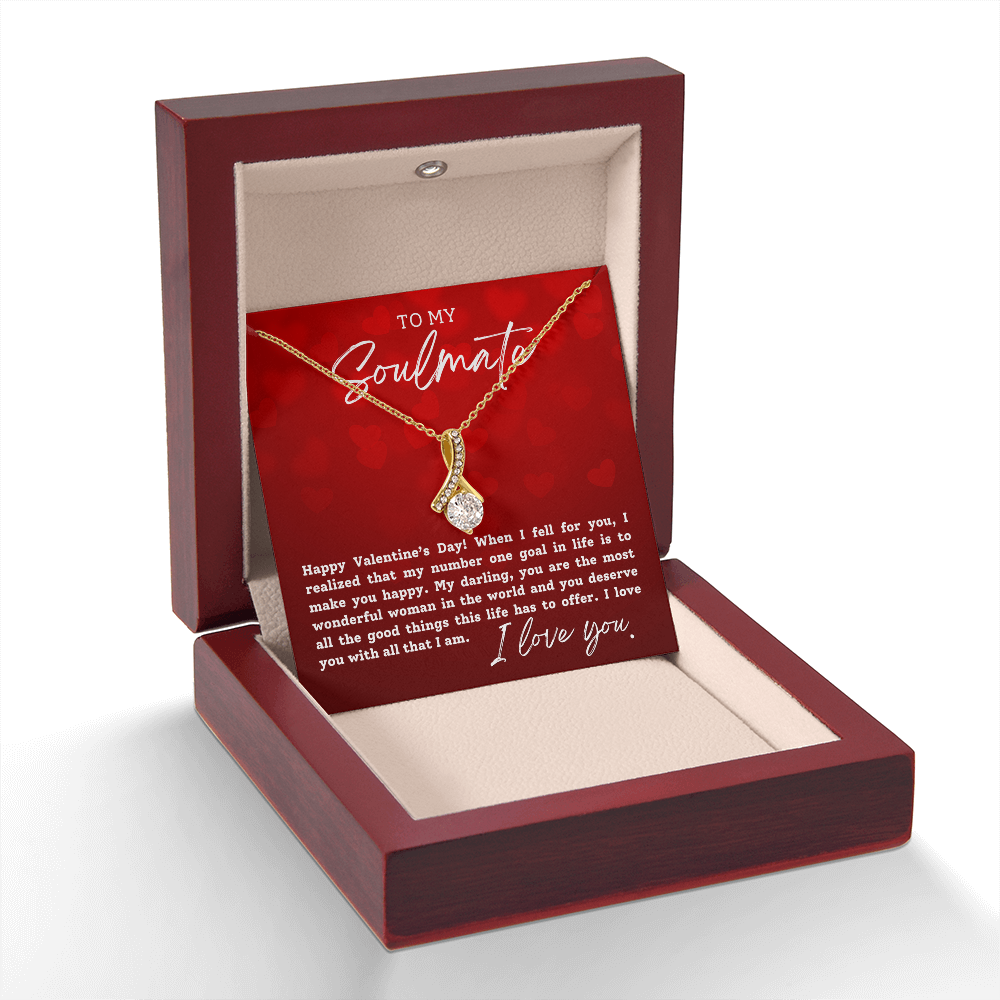 To My Soulmate With Hearts : Alluring Beauty Necklace