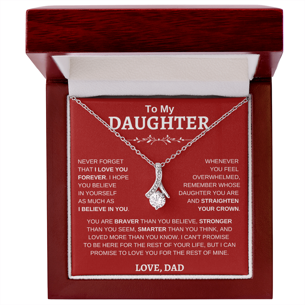 To My Daughter , Love Dad RW : Alluring Beauty Necklace