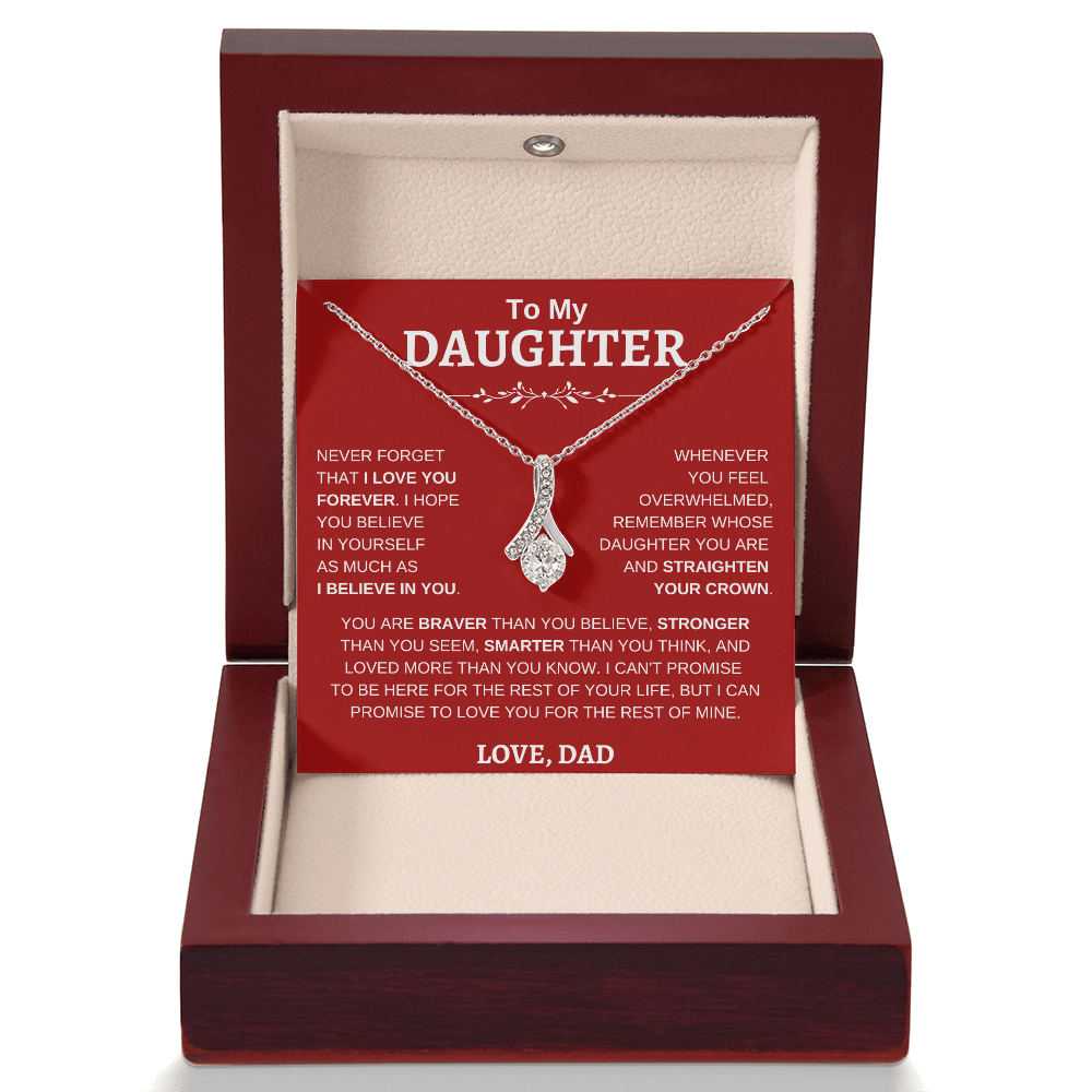 To My Daughter , Love Dad RW : Alluring Beauty Necklace