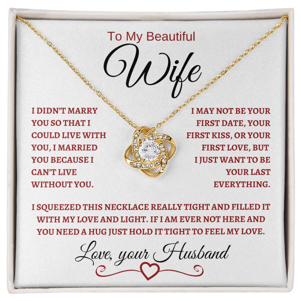 To My Beautiful Wife: W,R,B Script