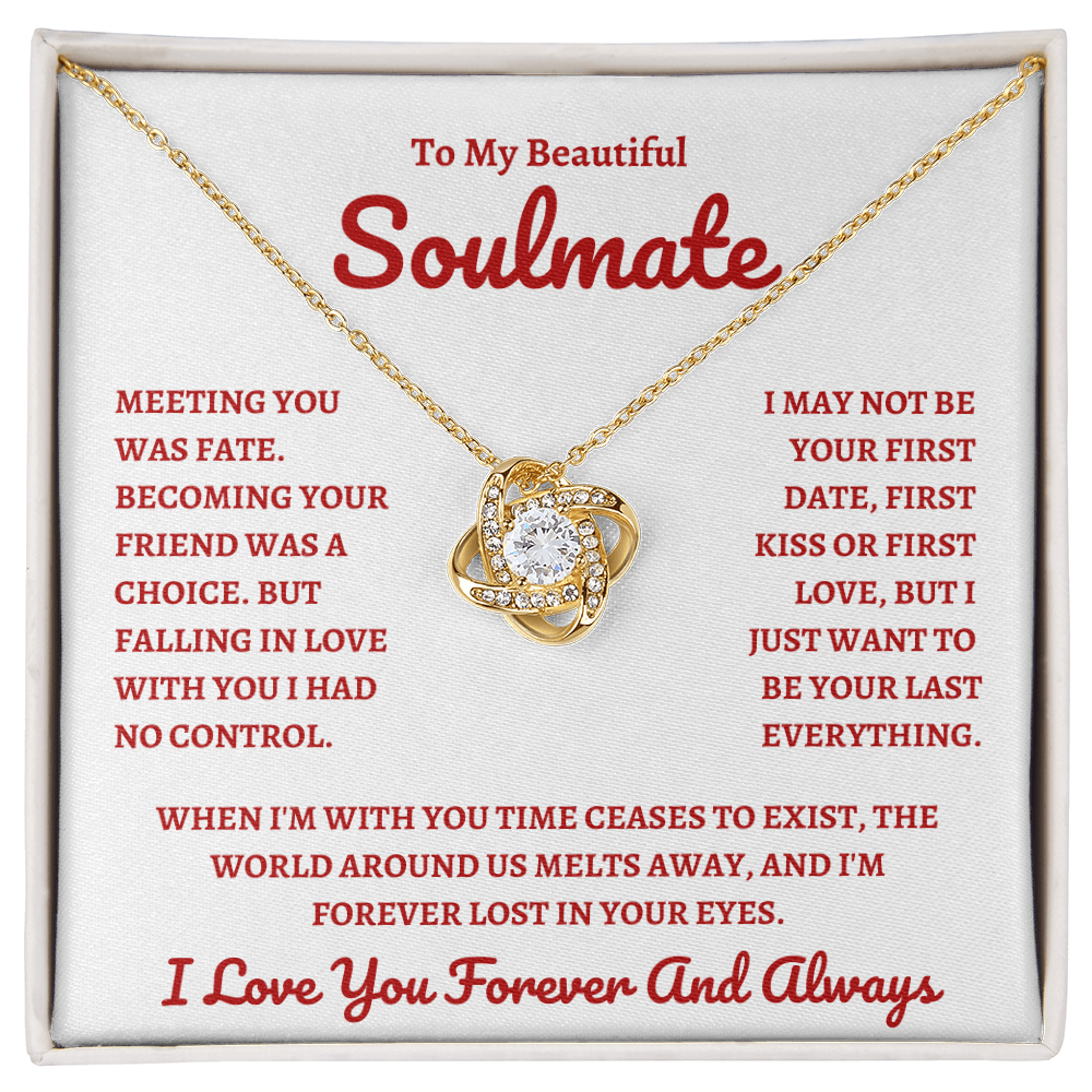 Beautiful Soulmate W&R : Love Knot Necklace