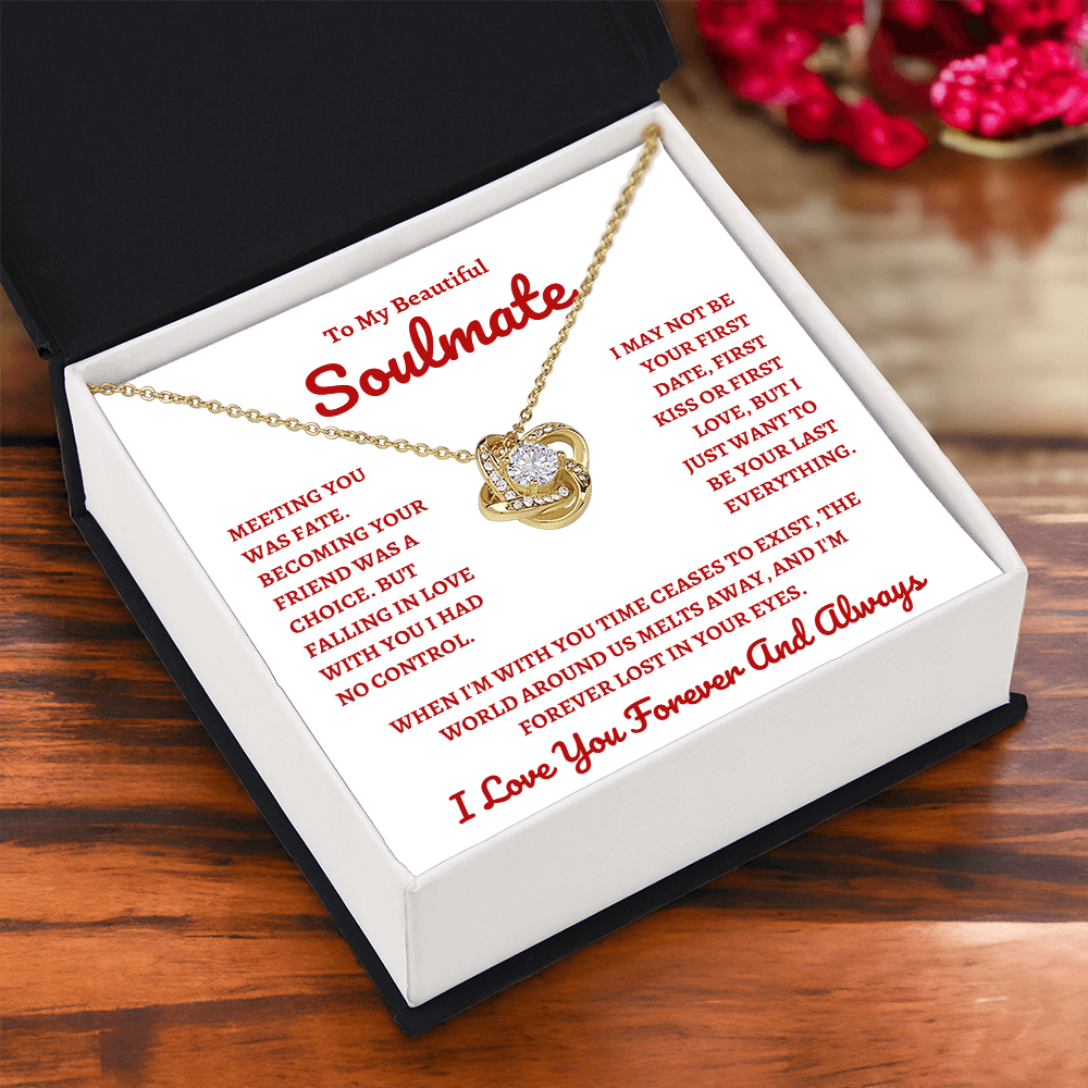 Beautiful Soulmate W&R : Love Knot Necklace