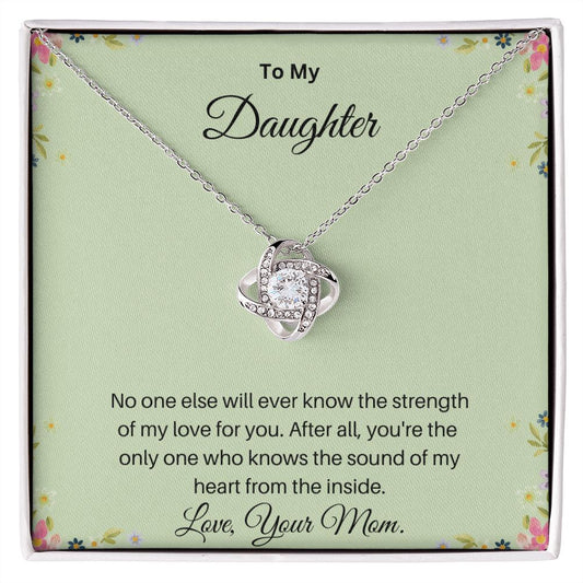 To My Daughter | Love Knot Necklace