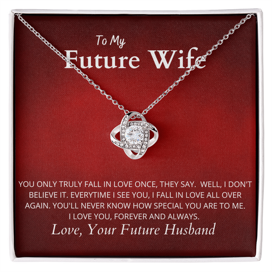 To My Future Wife R&W : Love Knot Necklace