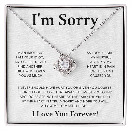 I'm Sorry | Love Knot Necklace