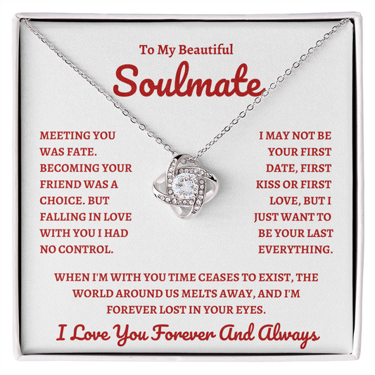 Beautiful Soulmate W&R : Love Knot Necklace