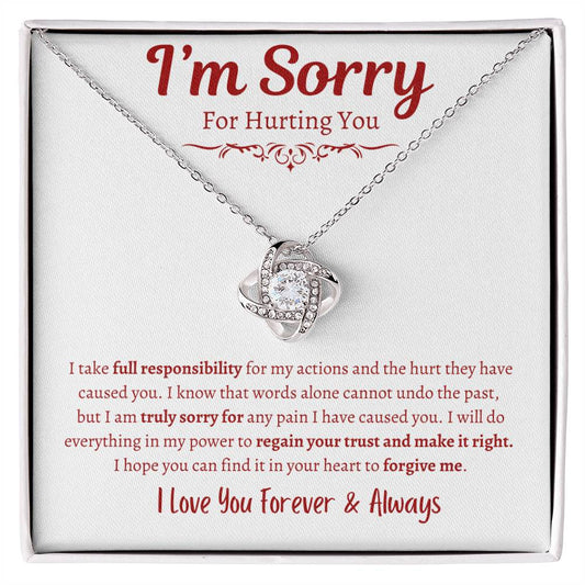 Im Sorry For Hurting You: WR : Love Knot Necklace