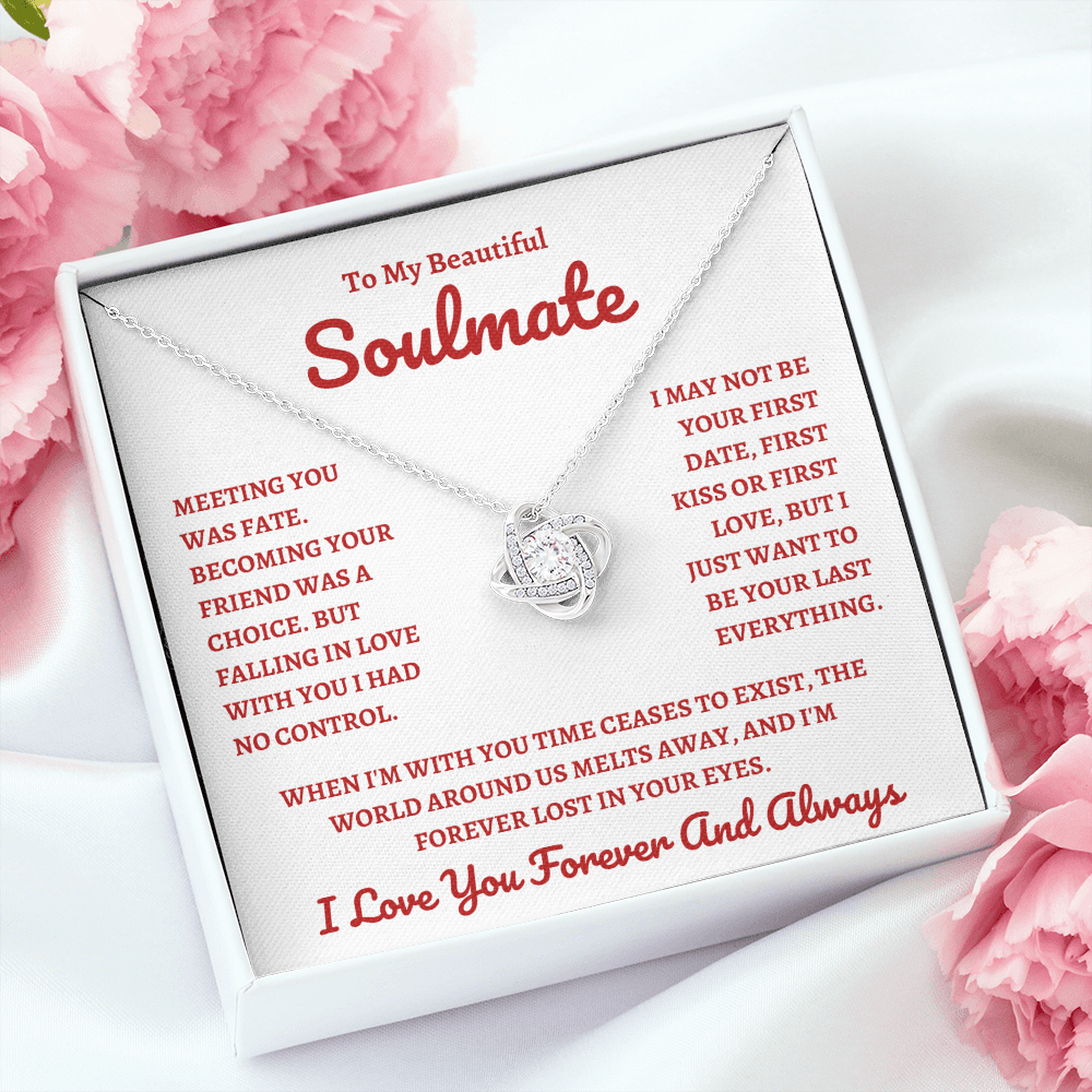 Beautiful Soulmate W&R : Love Knot Necklace