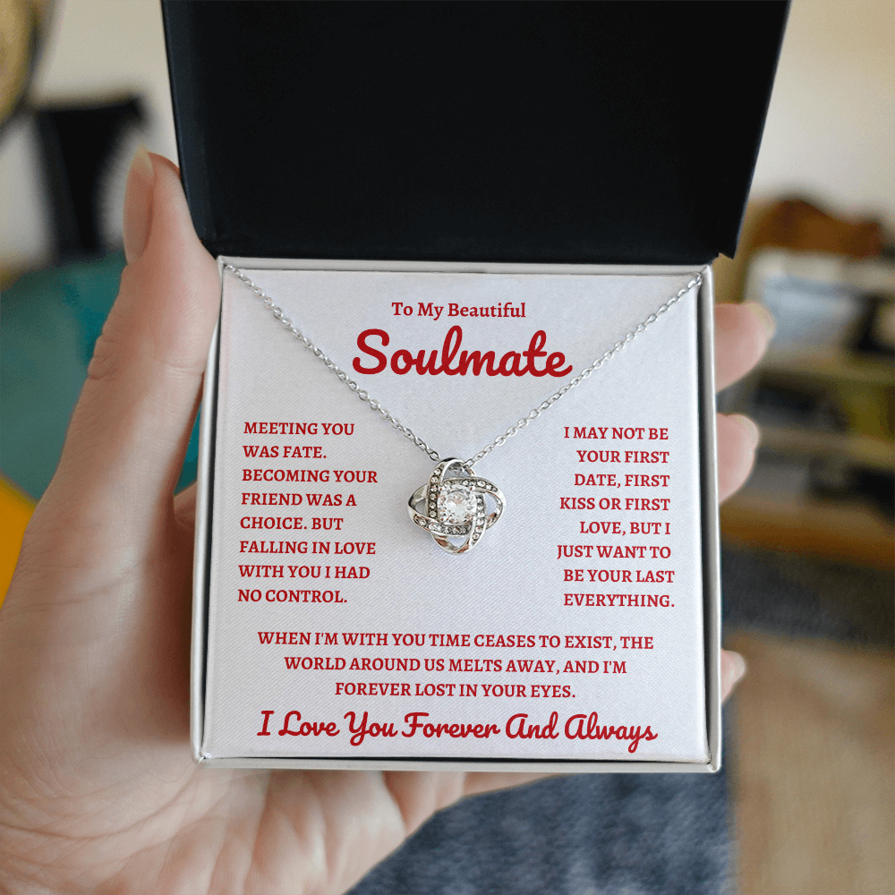 Beautiful Soulmate W&R : Love Knot Necklace