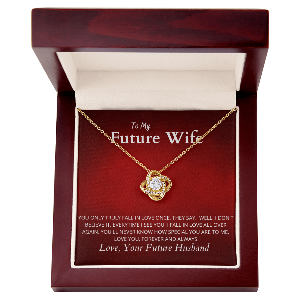 To My Future Wife R&W : Love Knot Necklace