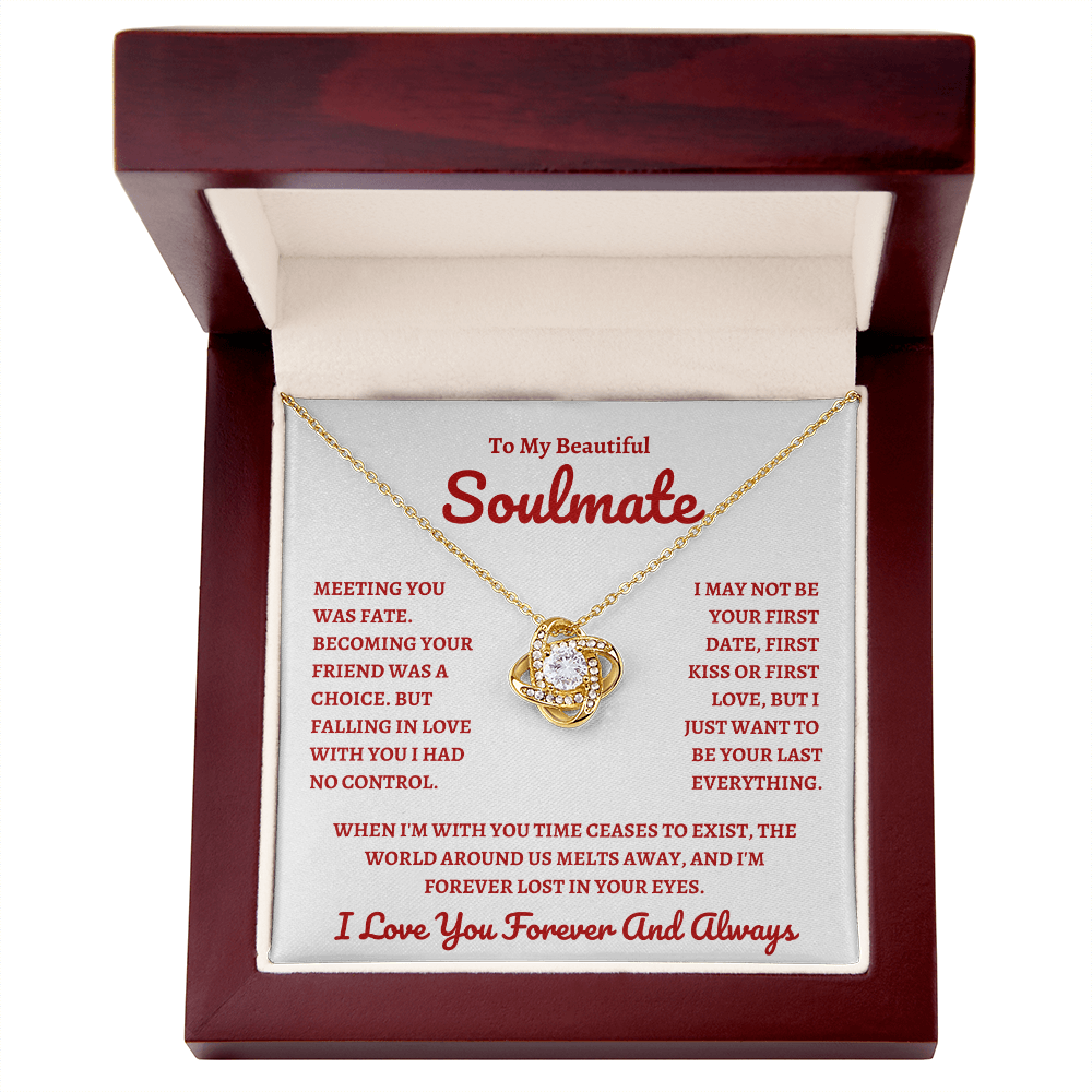 Beautiful Soulmate W&R : Love Knot Necklace