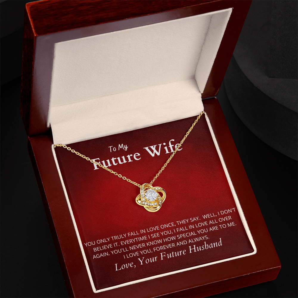 To My Future Wife R&W : Love Knot Necklace