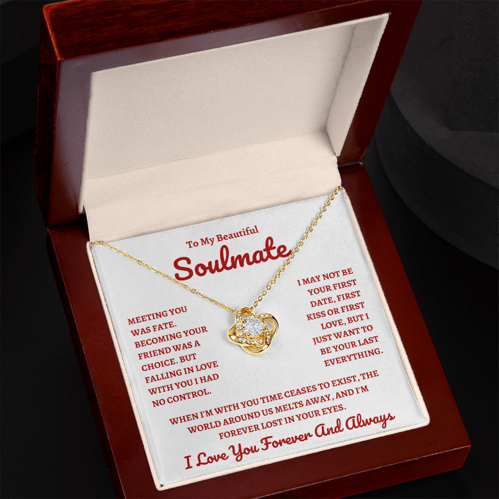 Beautiful Soulmate W&R : Love Knot Necklace