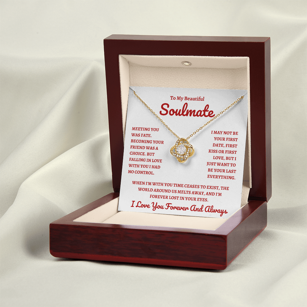 Beautiful Soulmate W&R : Love Knot Necklace