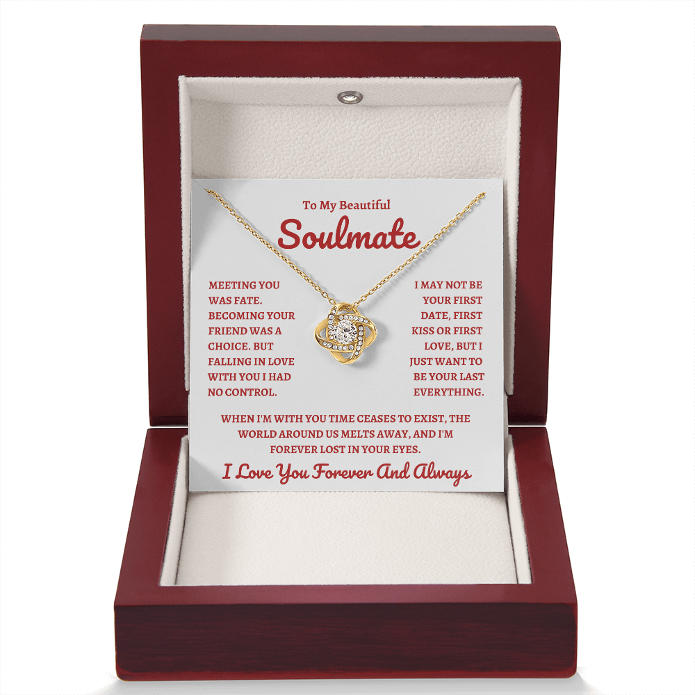 Beautiful Soulmate W&R : Love Knot Necklace