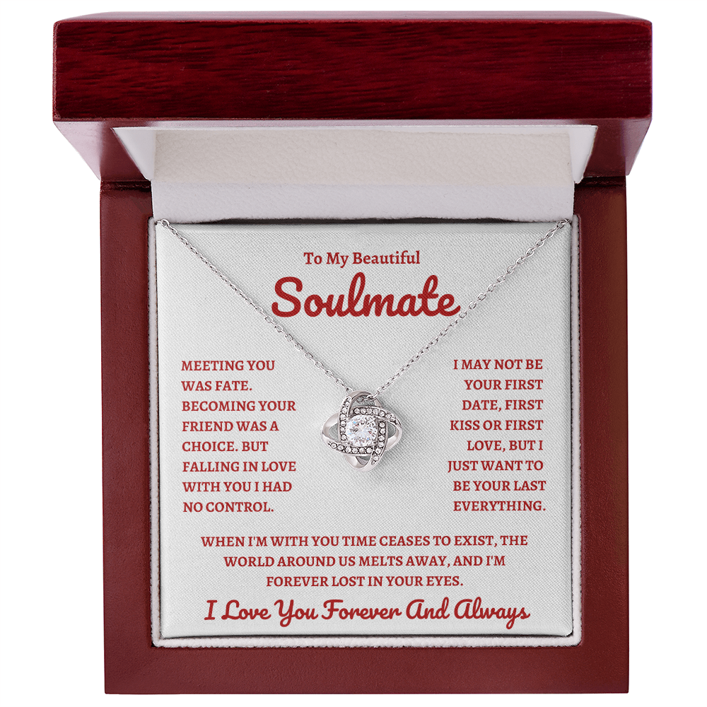 Beautiful Soulmate W&R : Love Knot Necklace