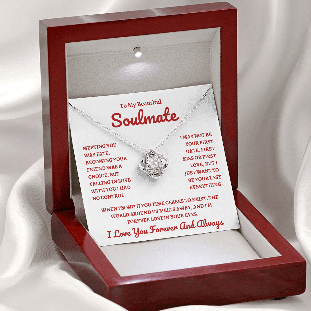 Beautiful Soulmate W&R : Love Knot Necklace