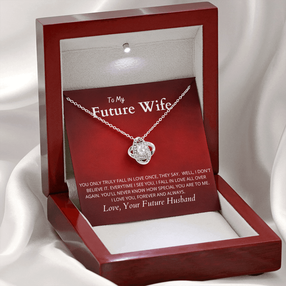 To My Future Wife R&W : Love Knot Necklace