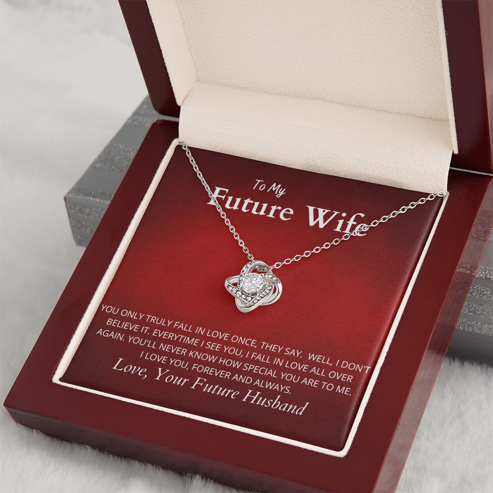 To My Future Wife R&W : Love Knot Necklace