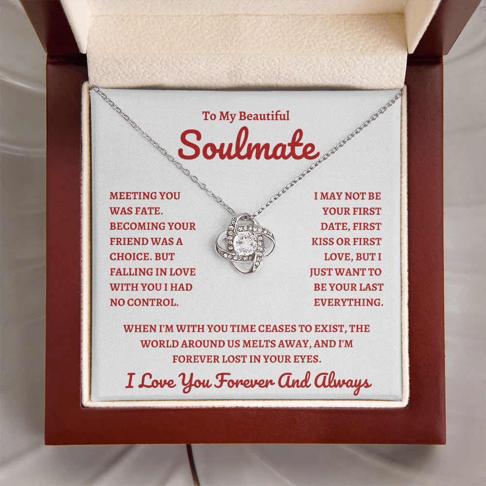 Beautiful Soulmate W&R : Love Knot Necklace